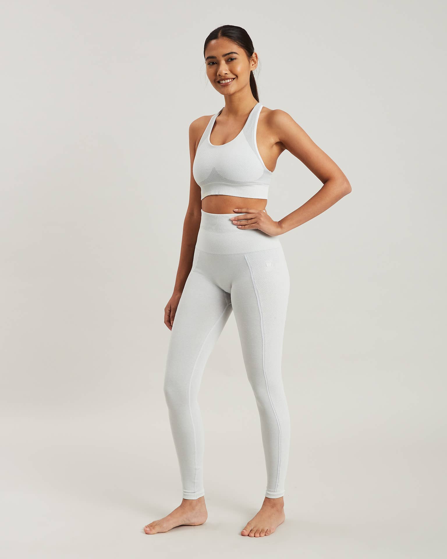 Seamless Yoga Leggings: Grey