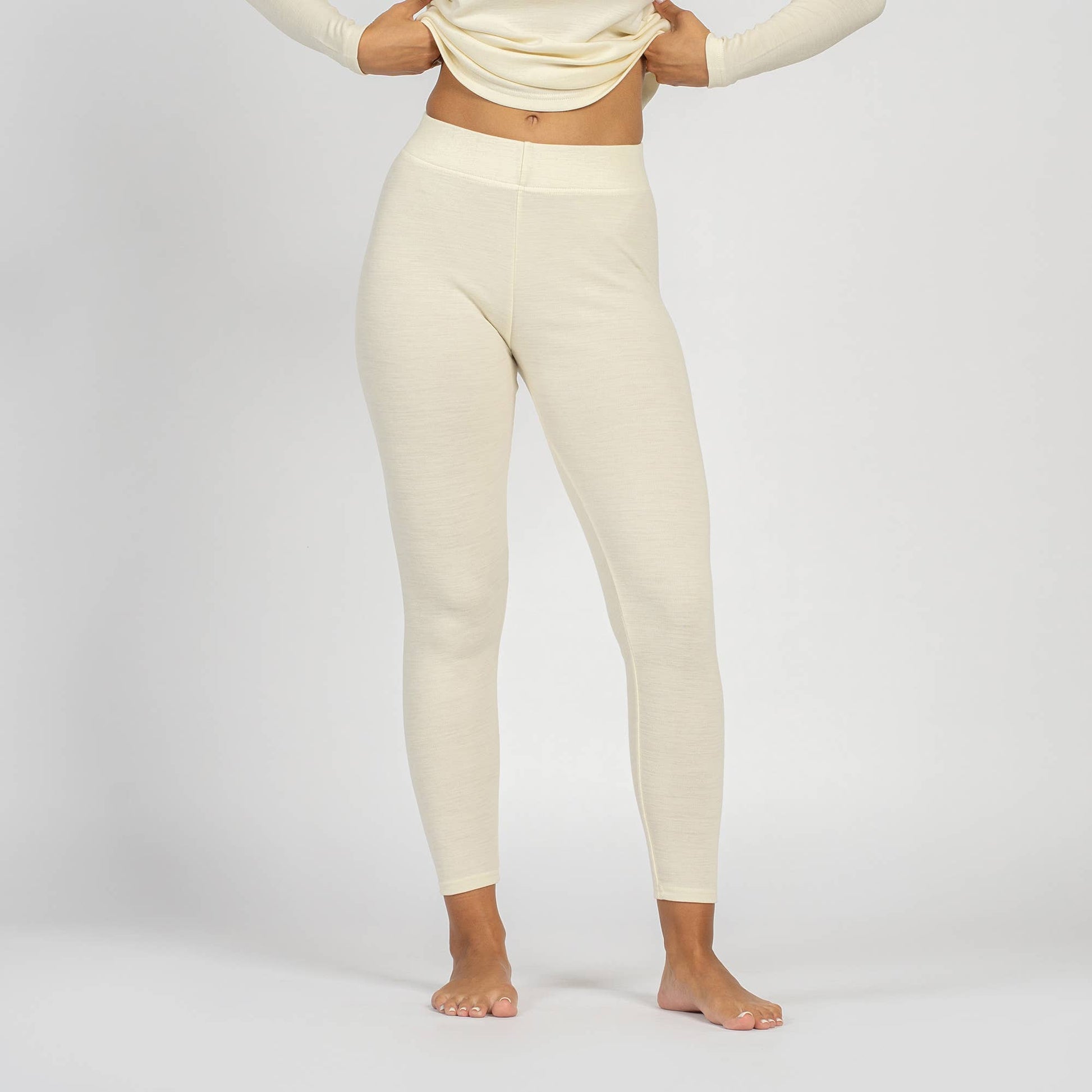 Merino Wool Yoga Pants - Women's Fitness Leggings