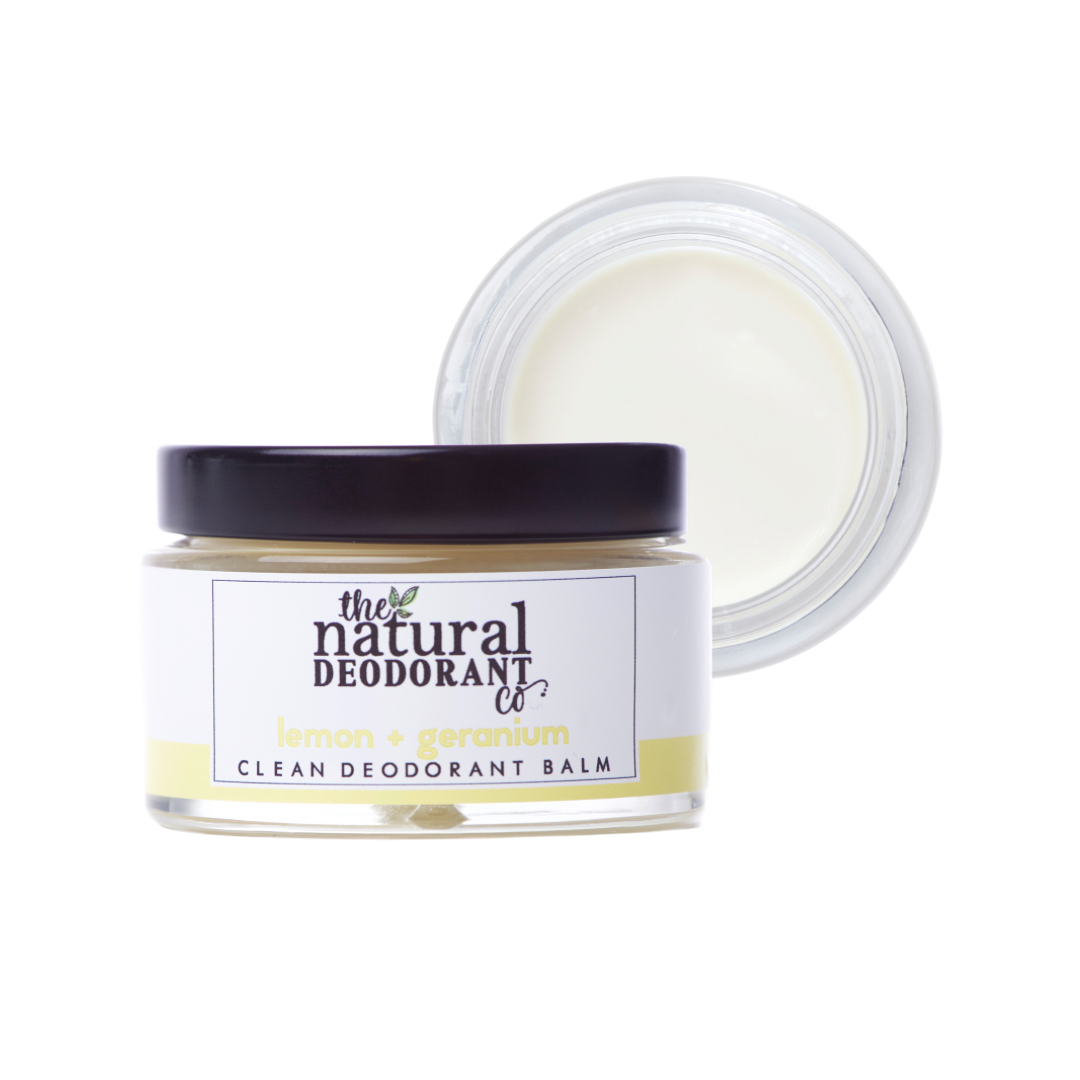 The Natural Deodorant Co Clean Deodorant Balm Lemon & Geranium 55g