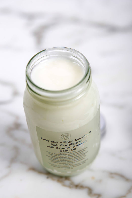 Organic Broccoli + Rose Geranium  Conditioner  - Vegan