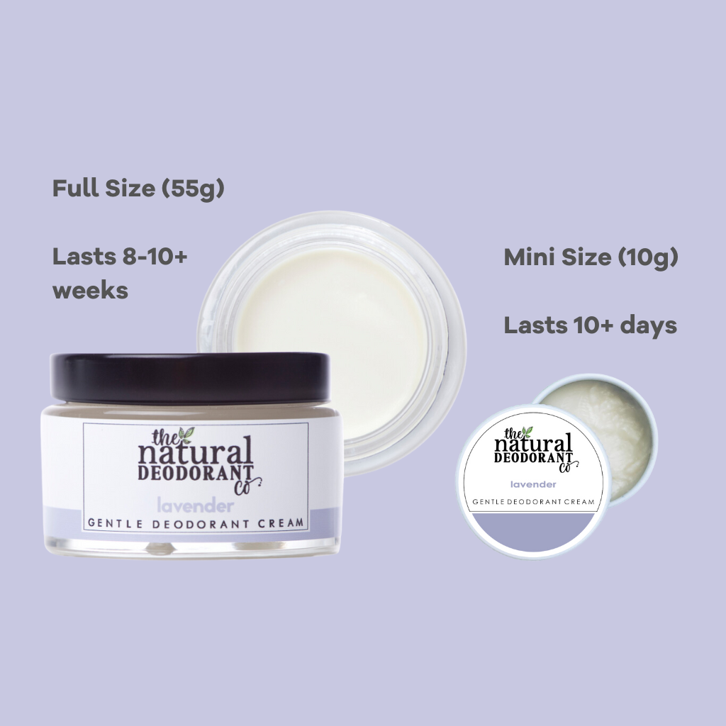 The Natural Deodorant Co Gentle Deodorant Cream Lavender 10g Mini