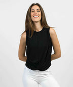 Lyocell Tank Top with Front Tie