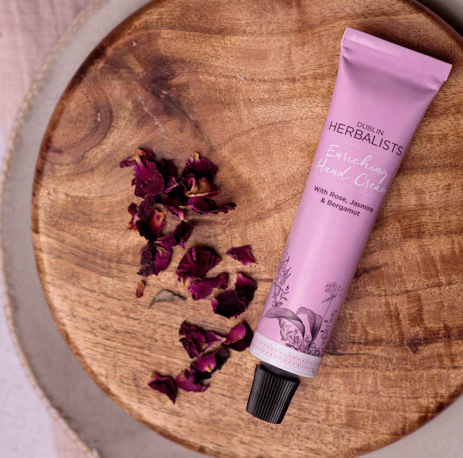 100 % Natural Hand Cream Rose & Bergamot
