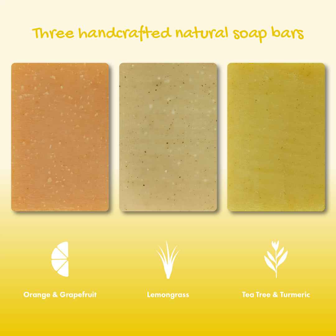 Trio Gift Set - Orange & Grapefruit, Lemongrass, Tea Tree & Turmeric