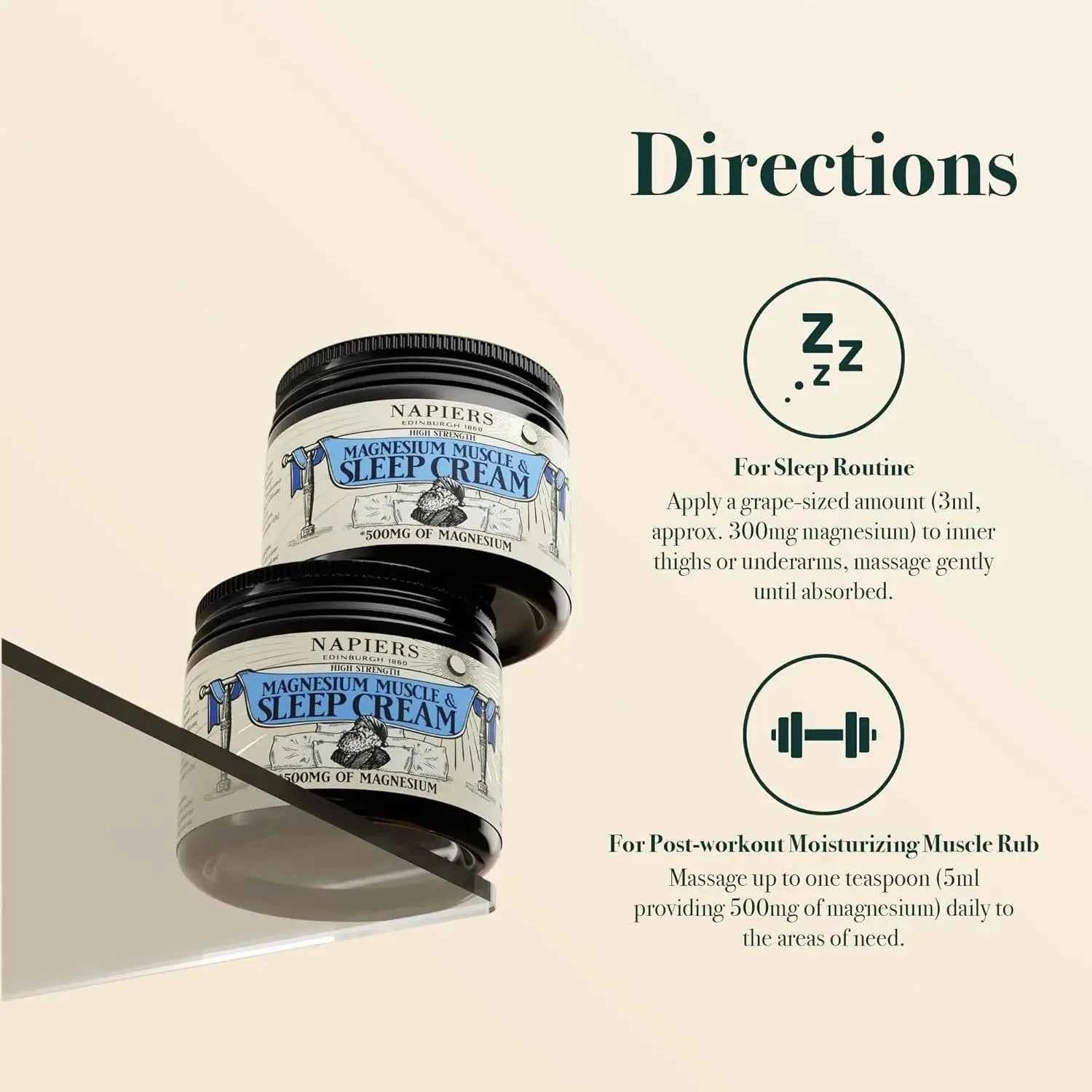 Napiers High-Strength Magnesium Muscle & Sleep Cream