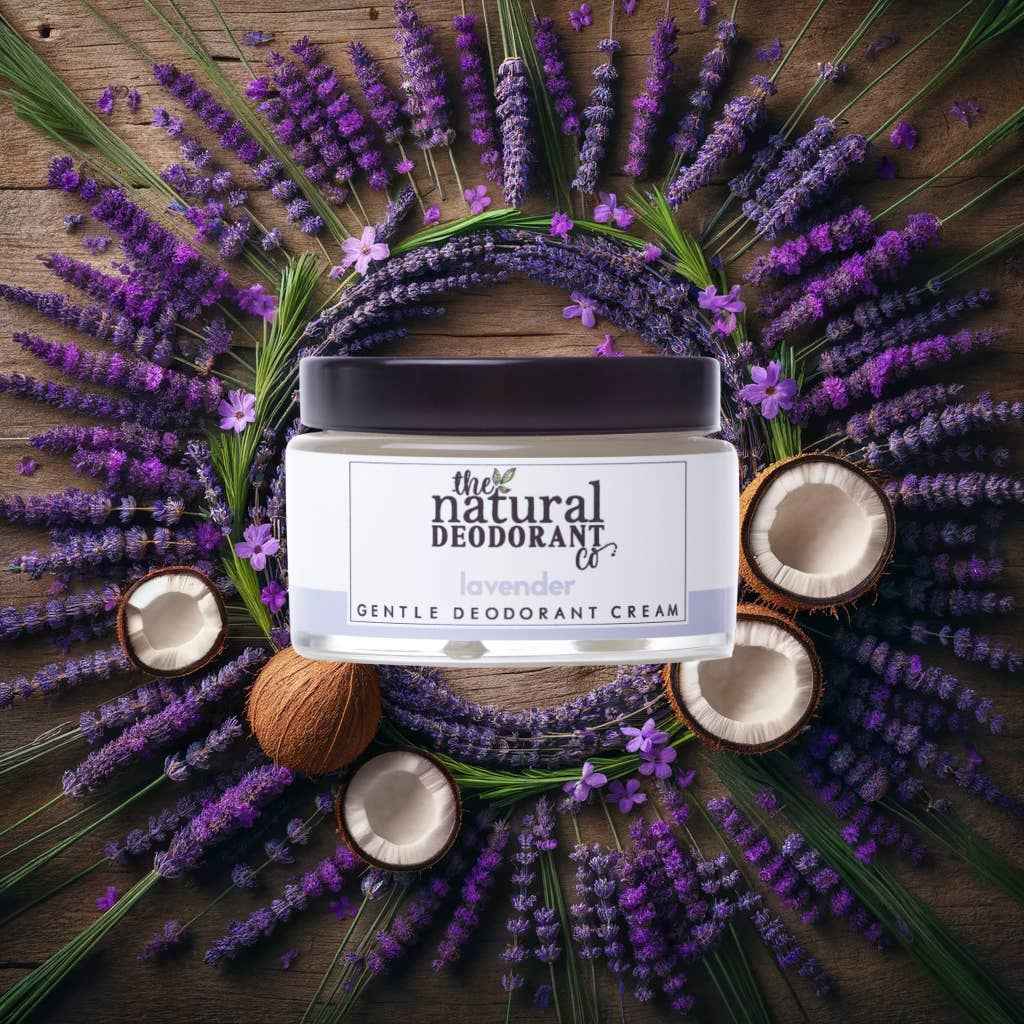 The Natural Deodorant Co Gentle Deodorant Cream Lavender 55g