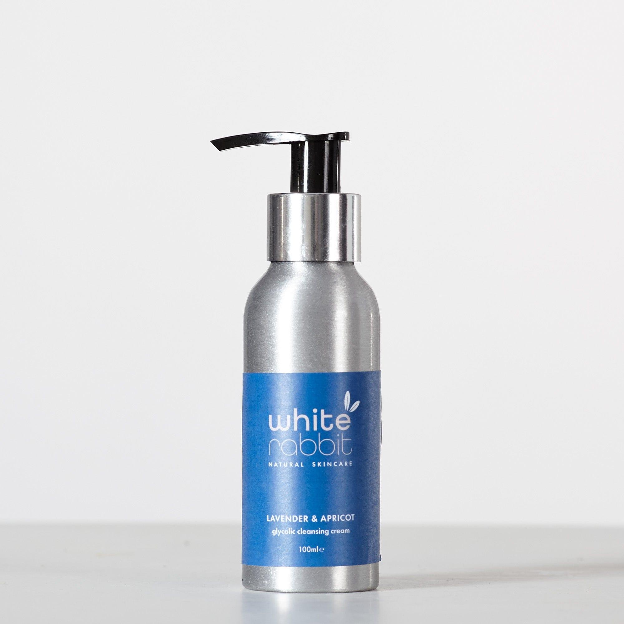 Brightening Lavender & Apricot Glycolic Acid Cream Cleanser-White Rabbit