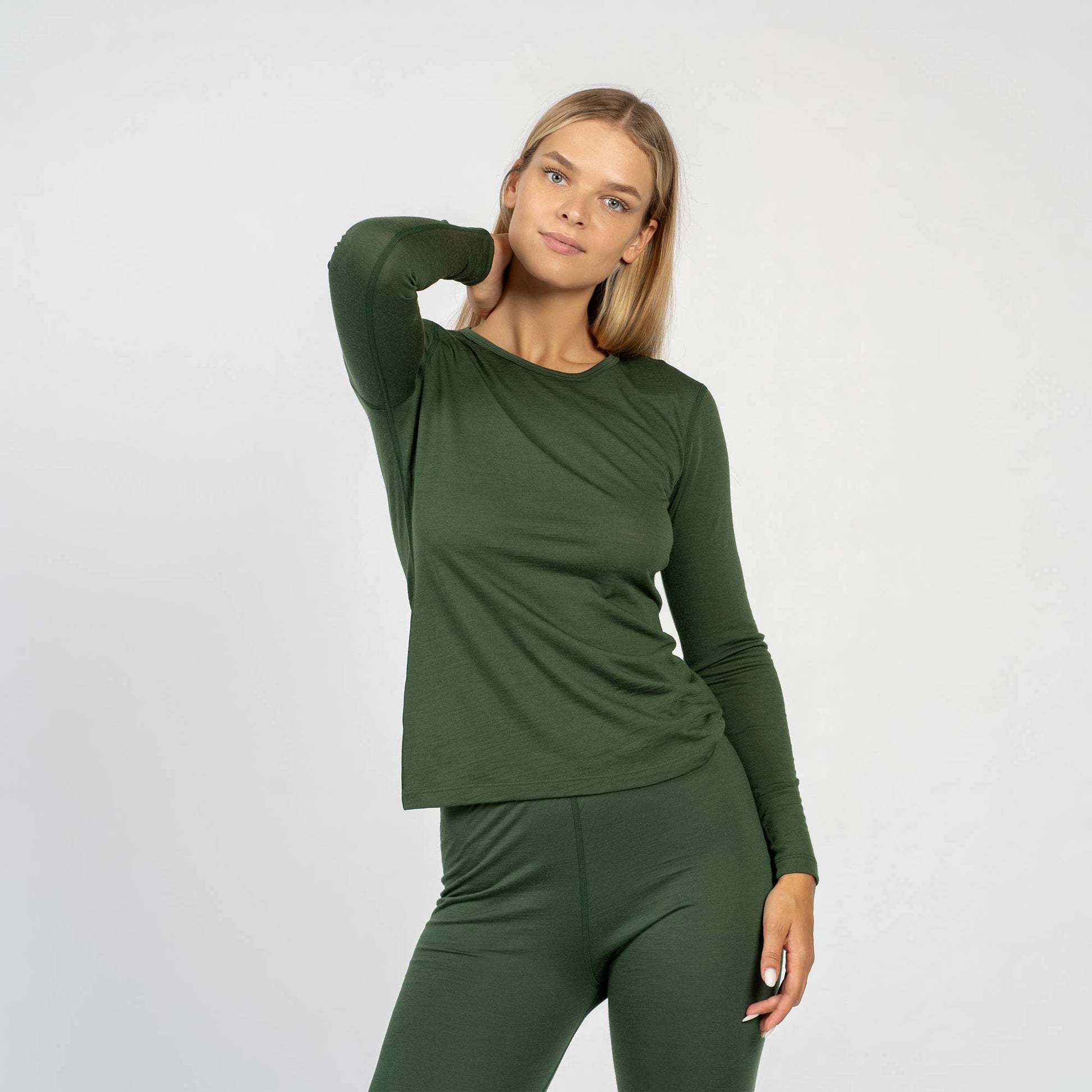 Organic Merino Wool Long-Sleeve Base Layer - Women's Thermal Top