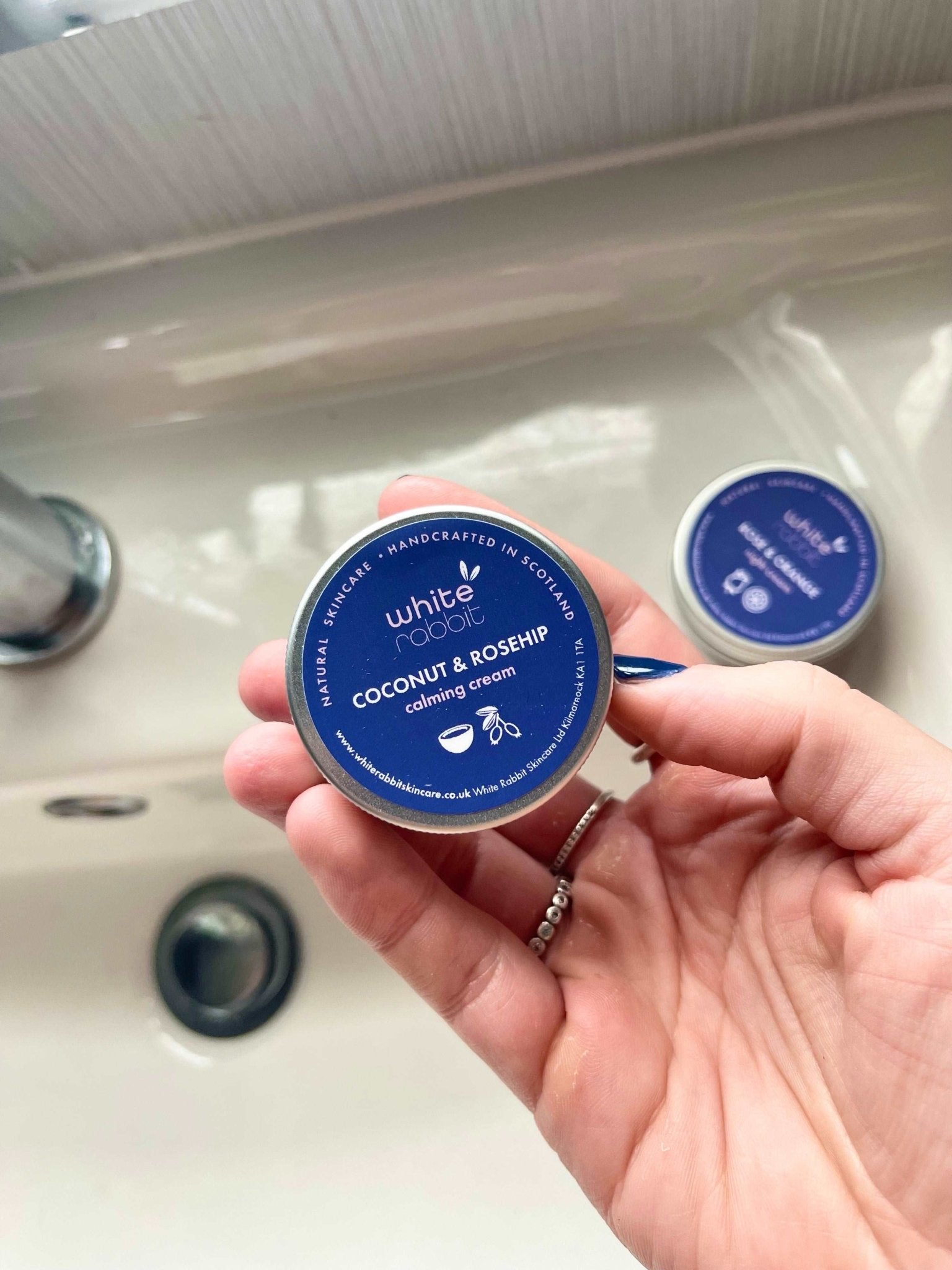 Coconut & Rosehip Calming Moisturiser - 30ml travel-White Rabbit