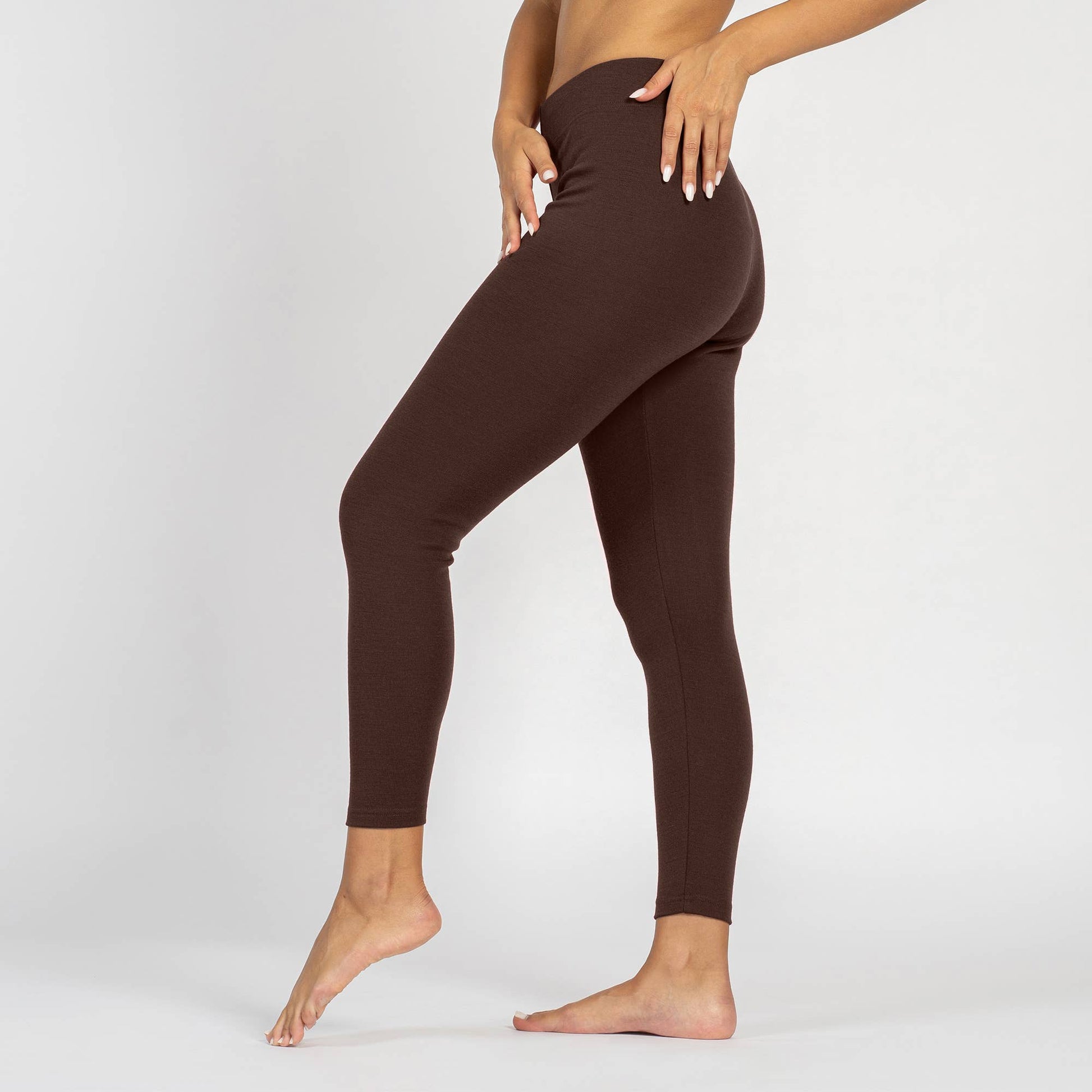 Merino Wool Yoga Pants - Women's Fitness Leggings