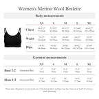 Women's 100% Merino Wool Bralette