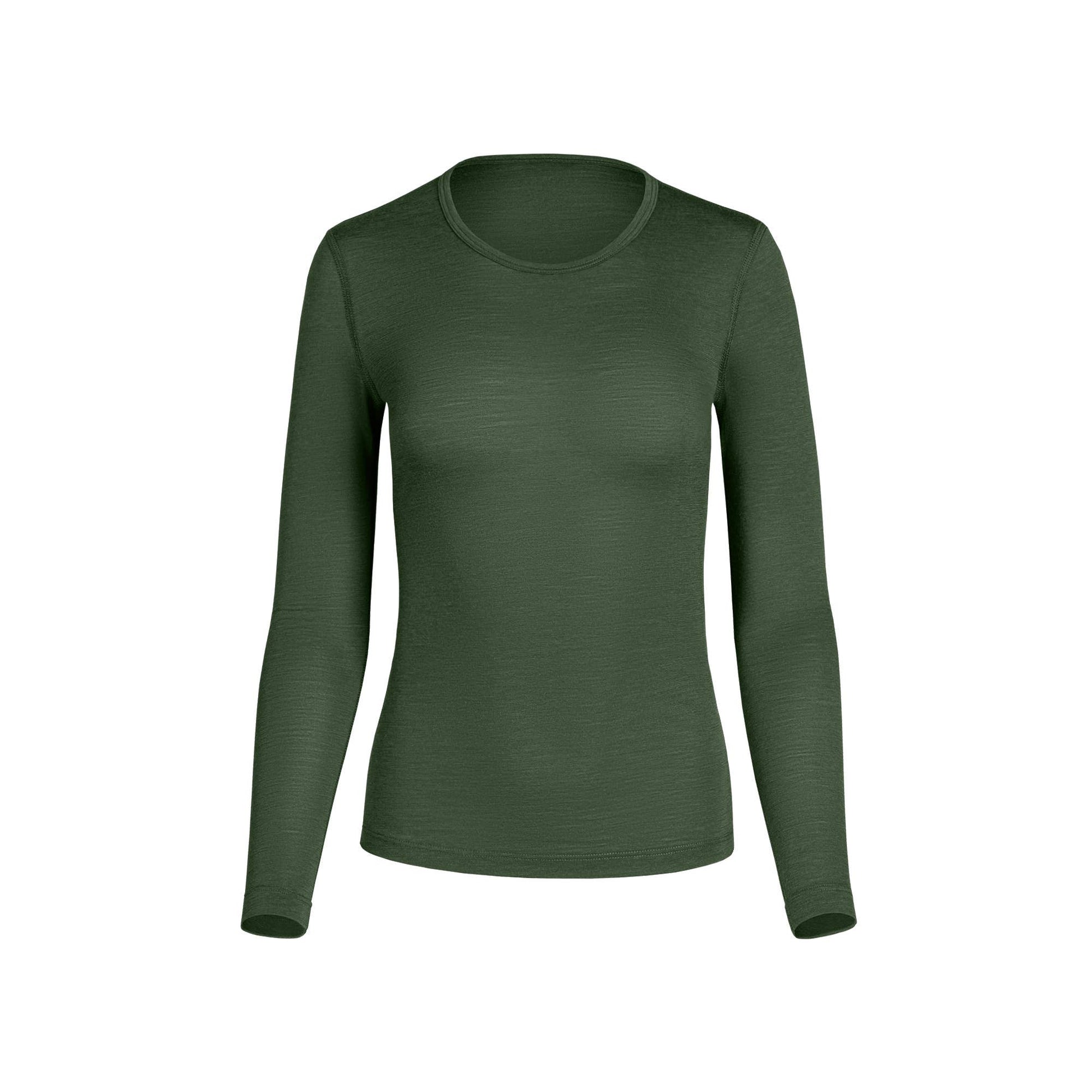 Organic Merino Wool Long-Sleeve Base Layer - Women's Thermal Top