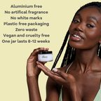 The Natural Deodorant Co Clean Deodorant Balm Lemon & Geranium 55g