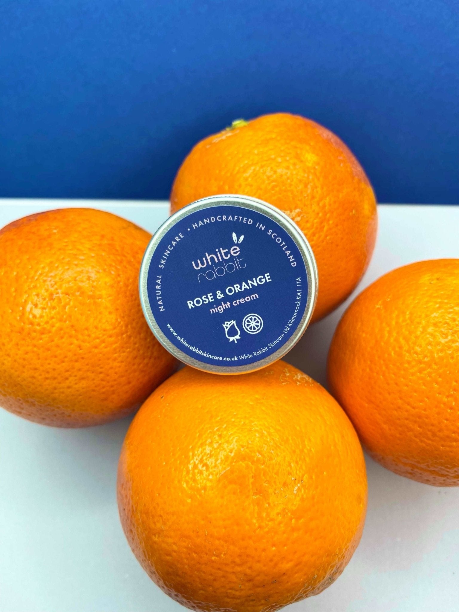 Rose & Orange Rejuvenating Night Cream Moisturiser - 30ml-white Rabbit